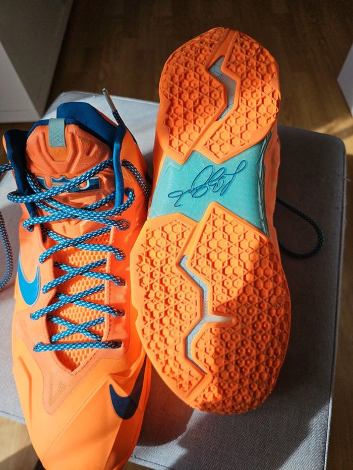 🔥Rare🔥Nike Lebron XII Atomic Orange T.44 🏀 - photo numéro 9