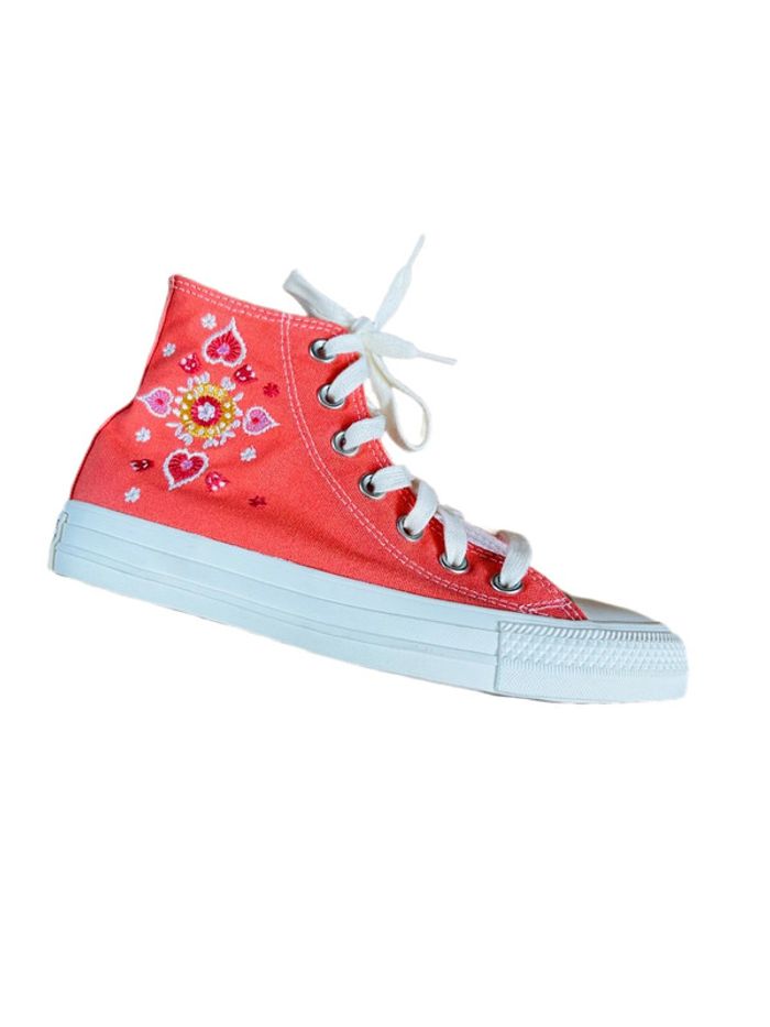 🧡🌿Converse Chuck Taylor All Star Floral embroidery summer édition🌿🌸 - photo numéro 6