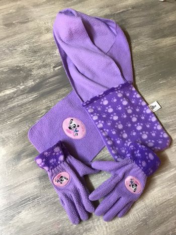 Ensemble écharpe et gants