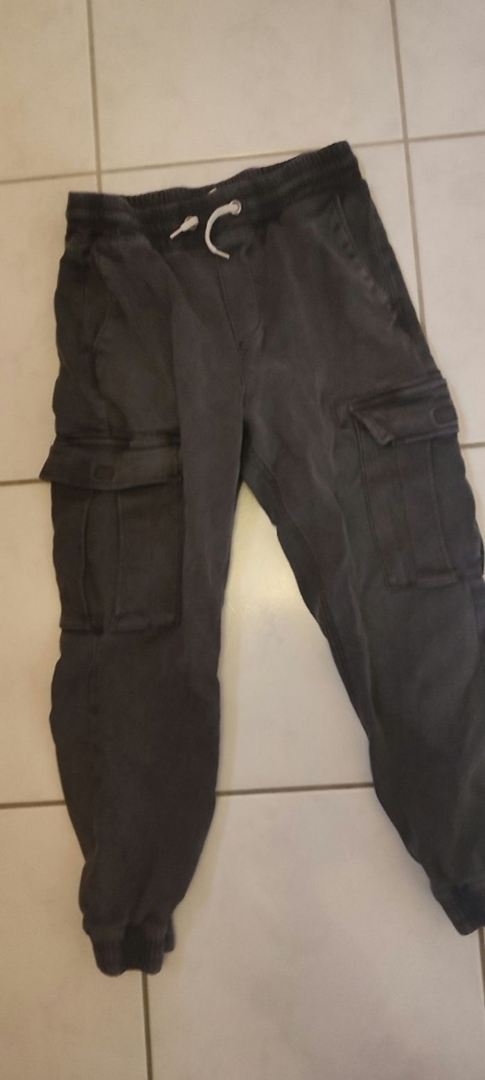 Cargo gris delavé 12 13 ans garcon - photo numéro 10