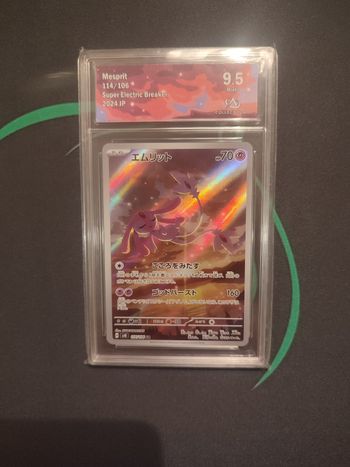 Carte Pokemon Japonaise MESPRIT 114/106 gradée 9.5 Mint + 2024 Super Électrique comme neuve