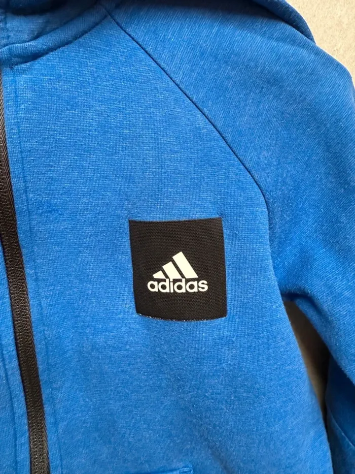 Gilet bleu adidas taille 11-12 ans - photo numéro 2