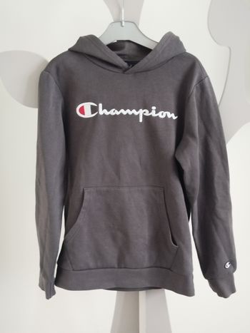 Sweat à capuche gris Champion taille 12 ans