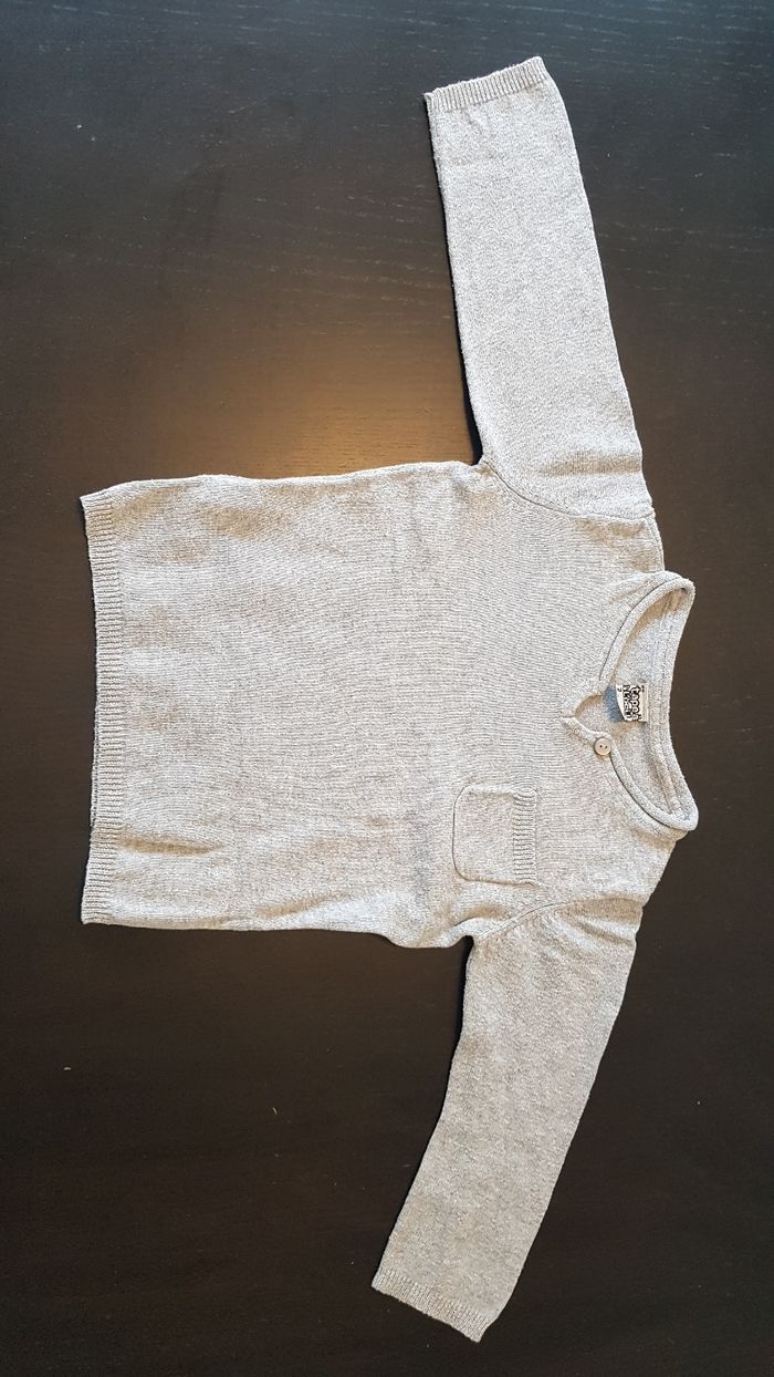 Pull gris fille 18 mois