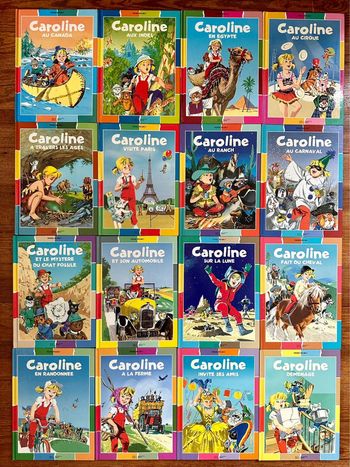 Lot de 16 exceptionnels livres bd album Caroline Pierre Probst bords multicolores