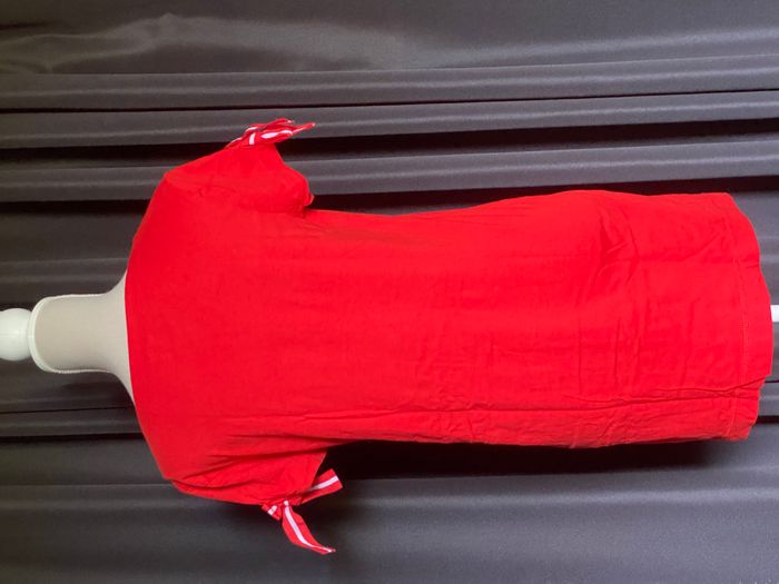 Robe t-shirt rouge - photo numéro 3