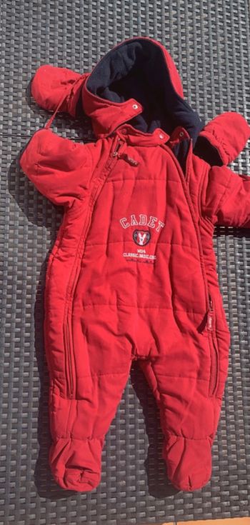 Combinaison nid d'ange manteau 12 mois Cadet Rousselle