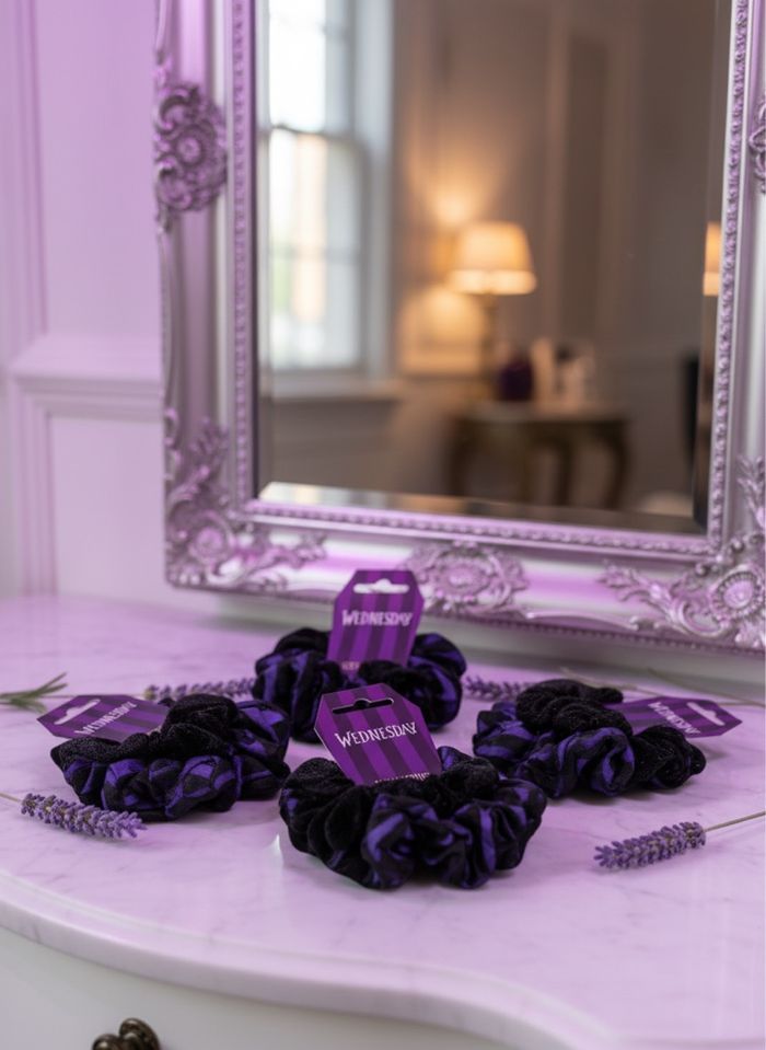 Lot de 3 chouchous - Mercredi Addams