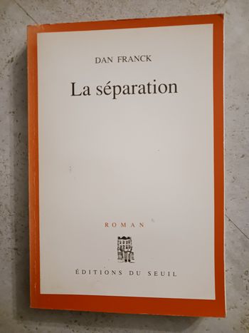 livre la séparation Dan Franck