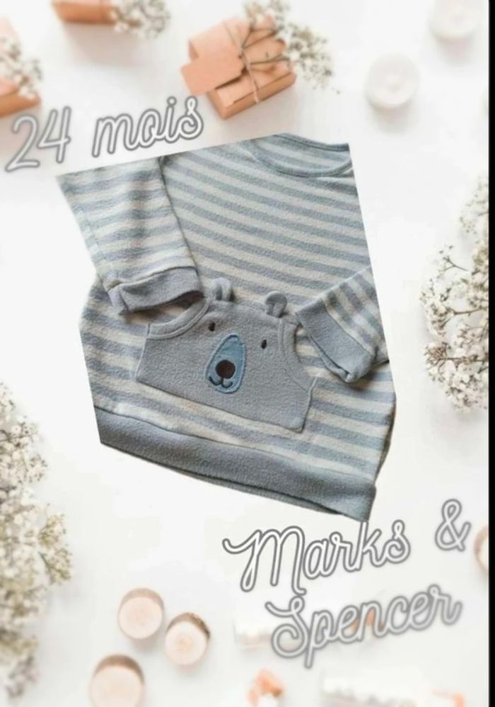 Pull Marks & Spencer garçon 24 mois 90 cm - photo numéro 3
