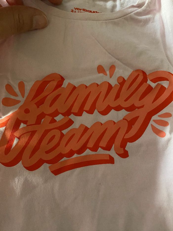 Ensemble fille 9 mois vertbaudet Family team - photo numéro 2