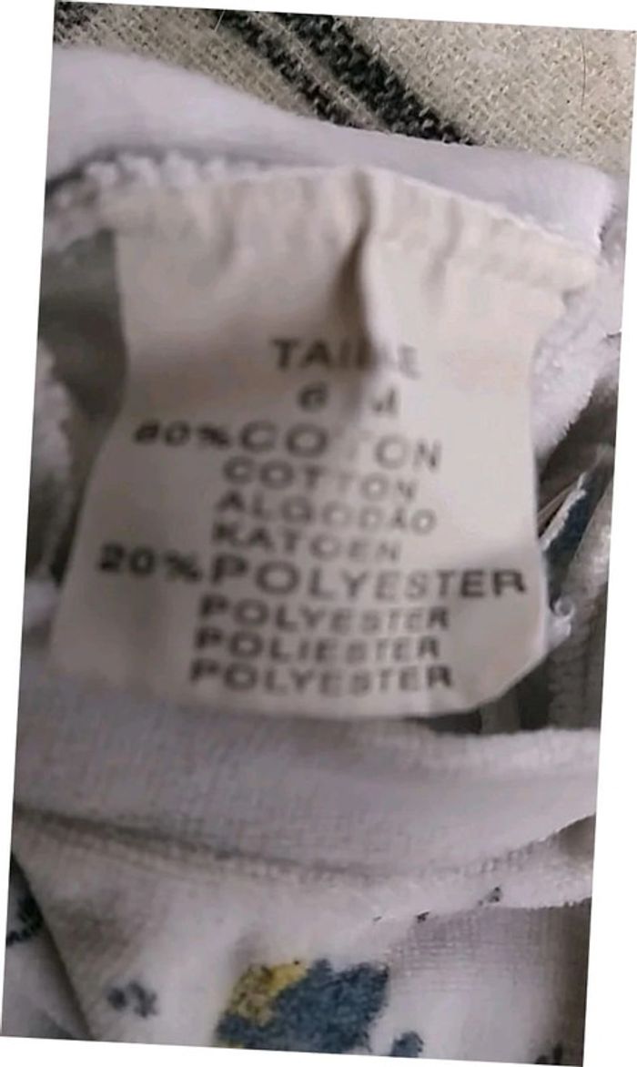 Lot de 2 pyjamas garçon taille 6 mois - photo numéro 3