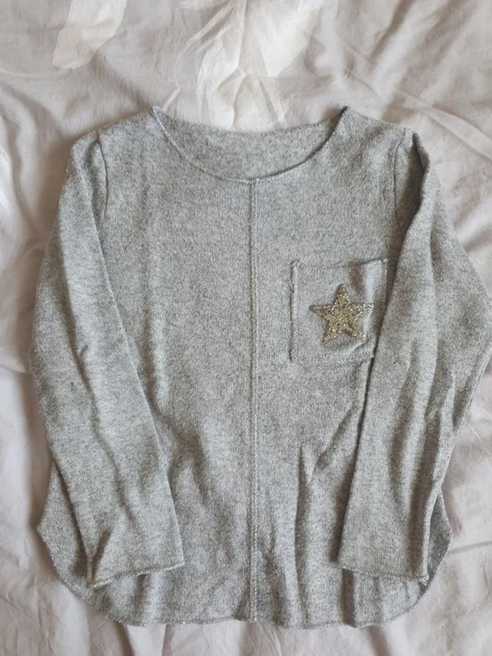 Pull gris 4 ans
