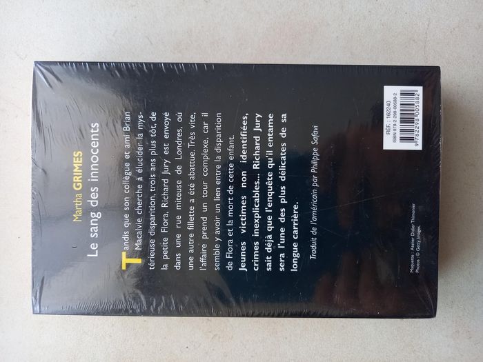 Livre Martha Grimes : le sang des innocents : neuf - photo numéro 2