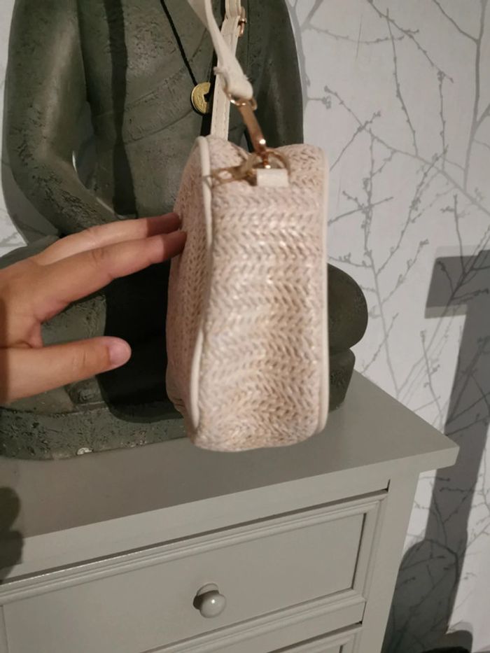 Sac en paille en bandoulière rectangulaire - photo numéro 3