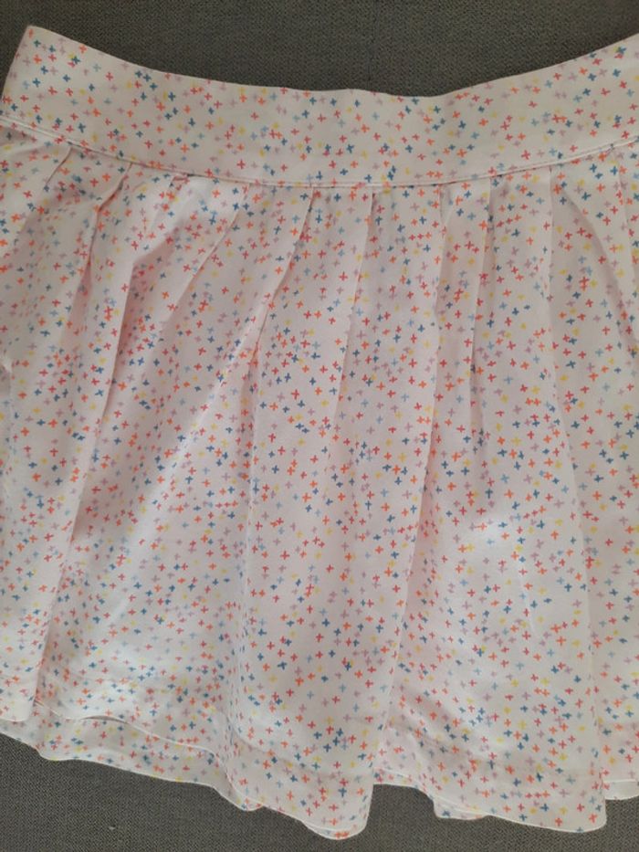 Jupe Cyrillus 4 ans rose clairs motifs géométriques multicolores - photo numéro 4