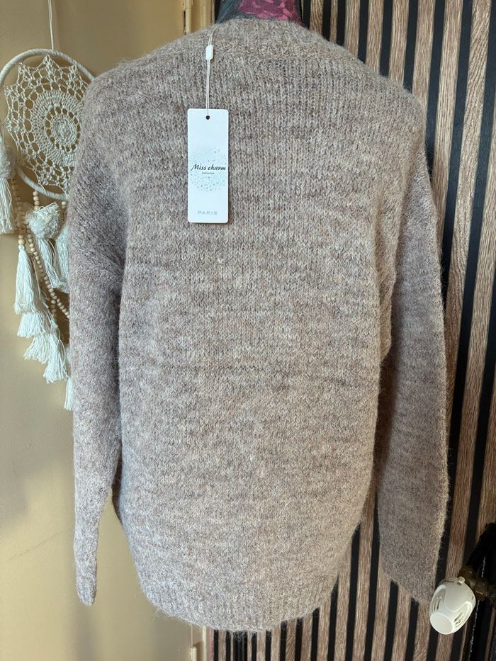 Pull marron taupe - photo numéro 5