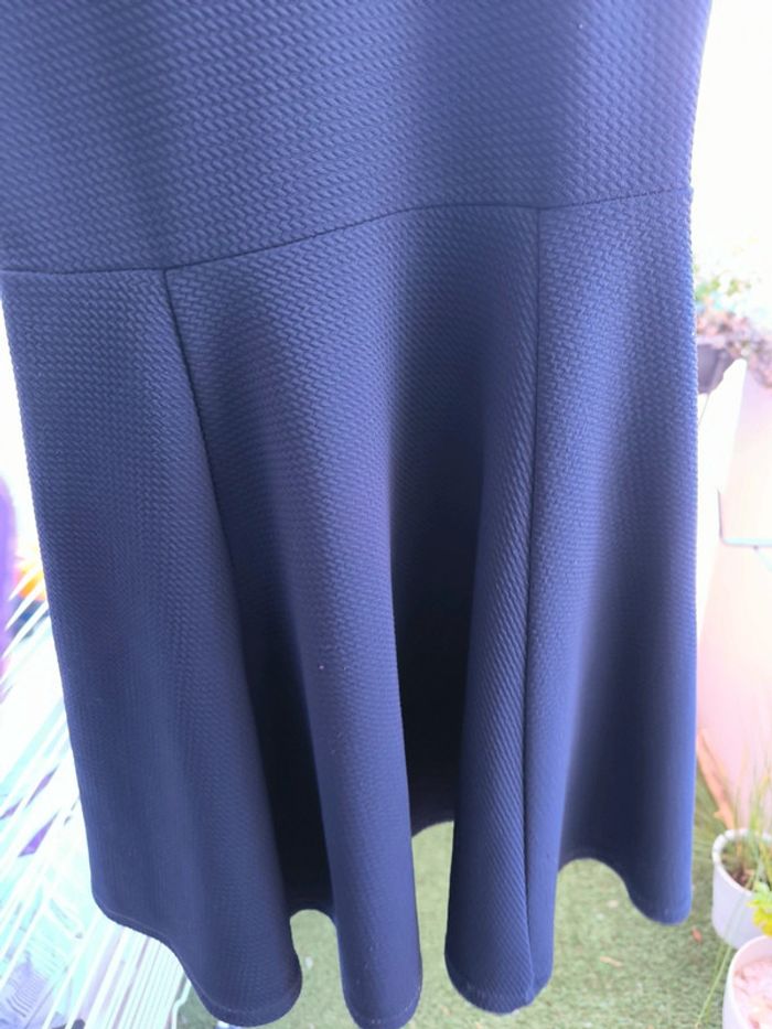 Robe mi saison bleue marine - photo numéro 4