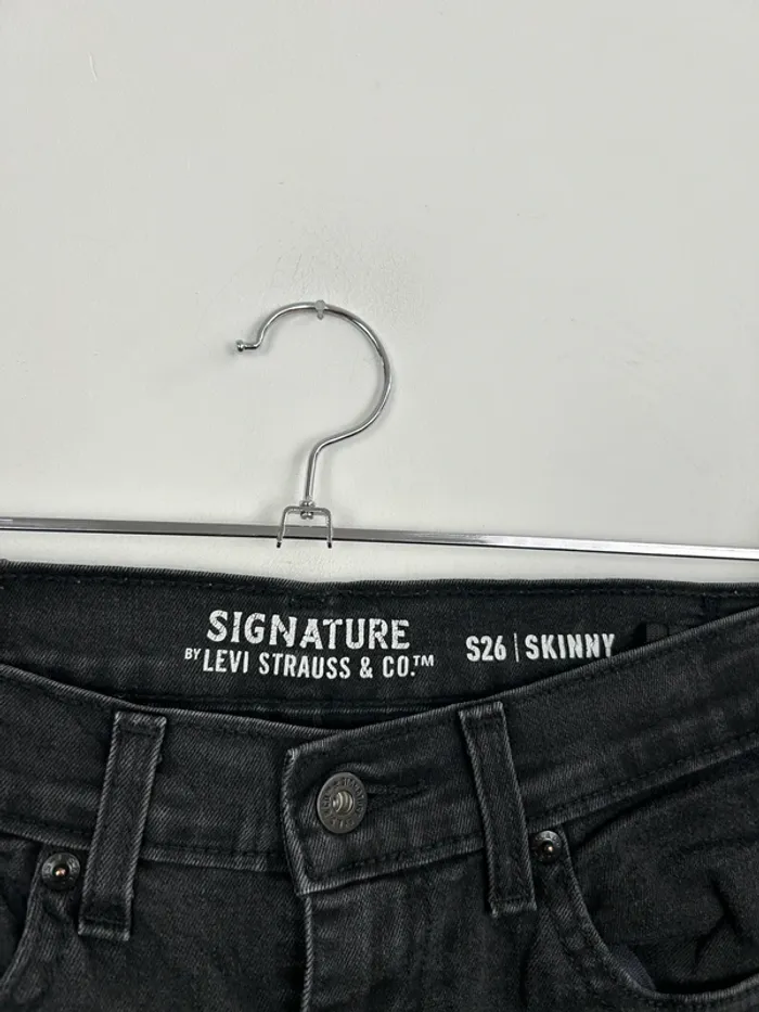 Jean Levi's Signature Femme Noir W26 | Skinny | Taille FR36 | Très Bon État SJ395 - photo numéro 4