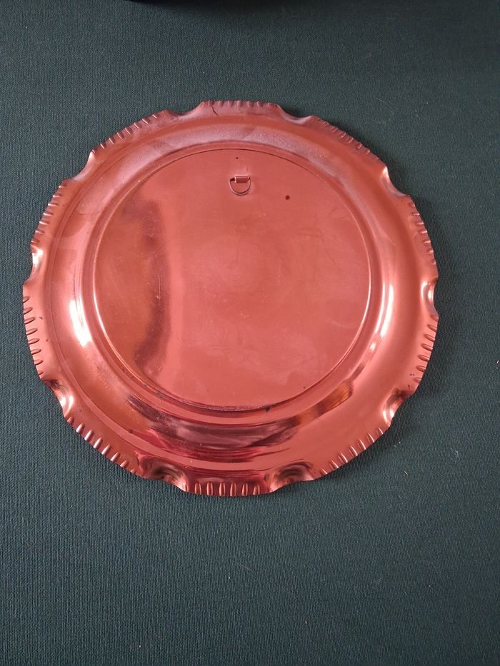 Assiette decorative cuivre - photo numéro 2