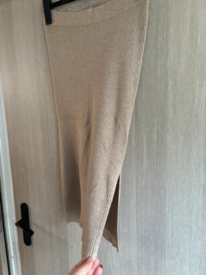 Jupe en maille beige B.young L - photo numéro 2