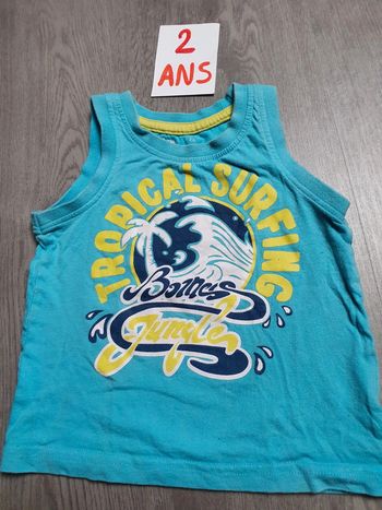 Maillot t-shirt débardeur 2ans garçon