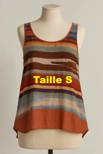 Débardeur multicolore Taille S