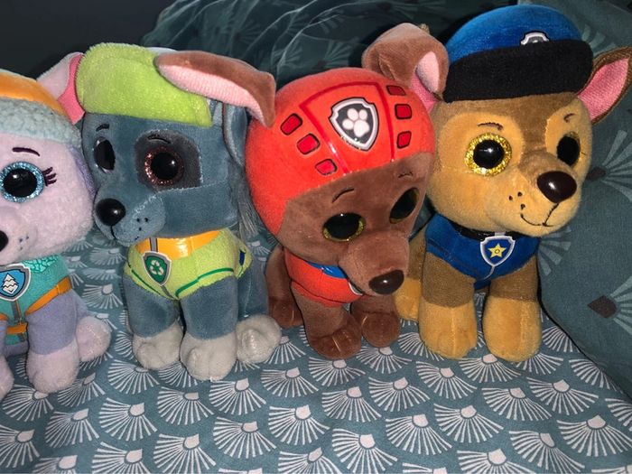 Lot peluche ty pat patrouille - photo numéro 2
