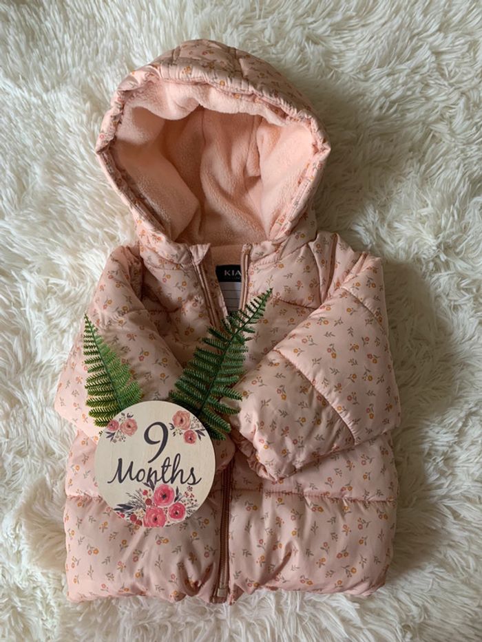 Manteau imperméable fleurs Kiabi bébé 9 m