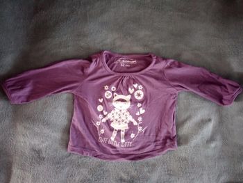 Maillot manches longues fille 62 cm (3 mois)