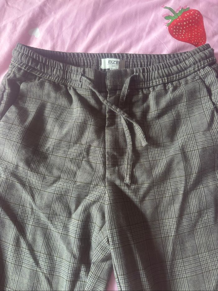 Pantalon garçon à carreaux BZB taille 34 - photo numéro 2