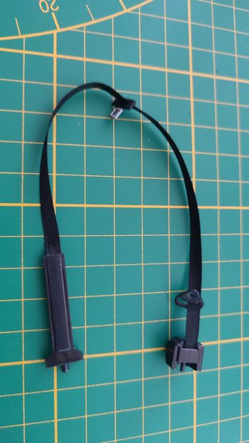 Ceinture de sécurité avant gauche 45-1 numéro 45 n°45 pièce détachée Citroën 2CV 2 CV Charleston 1/8