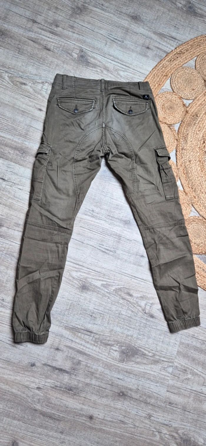 Pantalon cargo garçon kaki - Jack & Jones - 12/14 ans - photo numéro 4