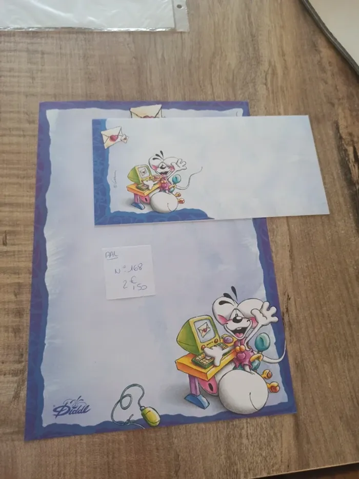 Papier à lettre Diddl 168 2,50€