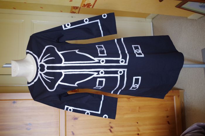 Almatrichi - Robe - motif brodé – beige T. 42 - photo numéro 3