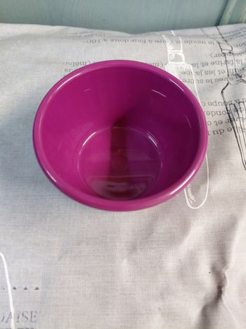 Petit moule tupperware a flanc micro onde violet individuel 