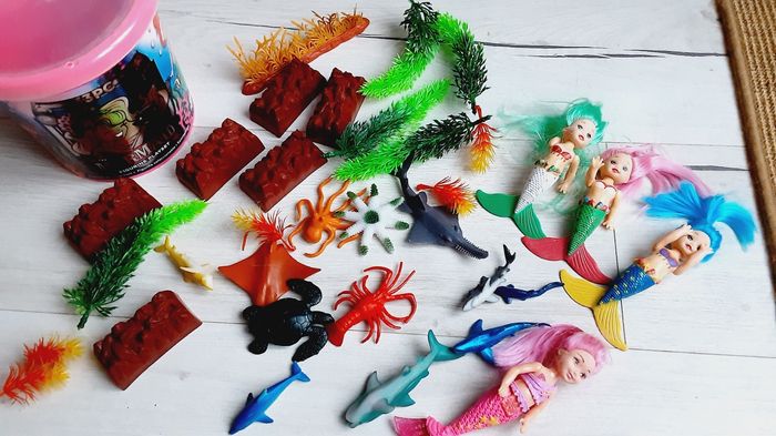 Jeu jouet 33 pièces Mermaid figurine playset wild republic mer et sirènes - photo numéro 2