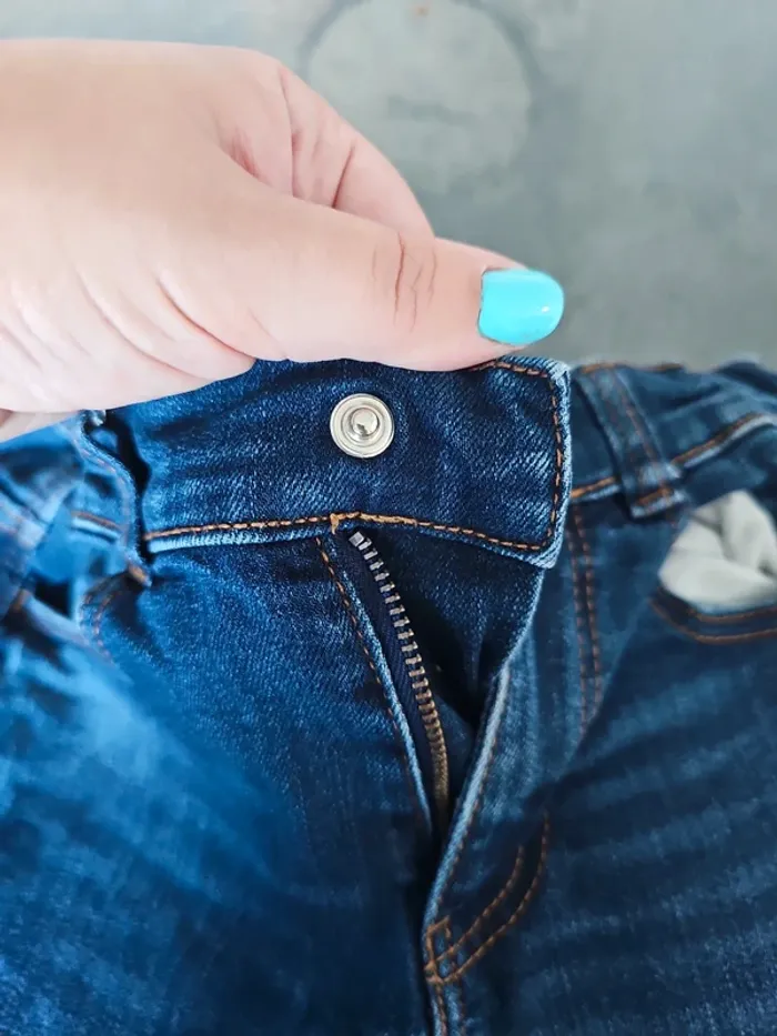 Jean skinny bleu foncé kiabi 8 ans - photo numéro 2