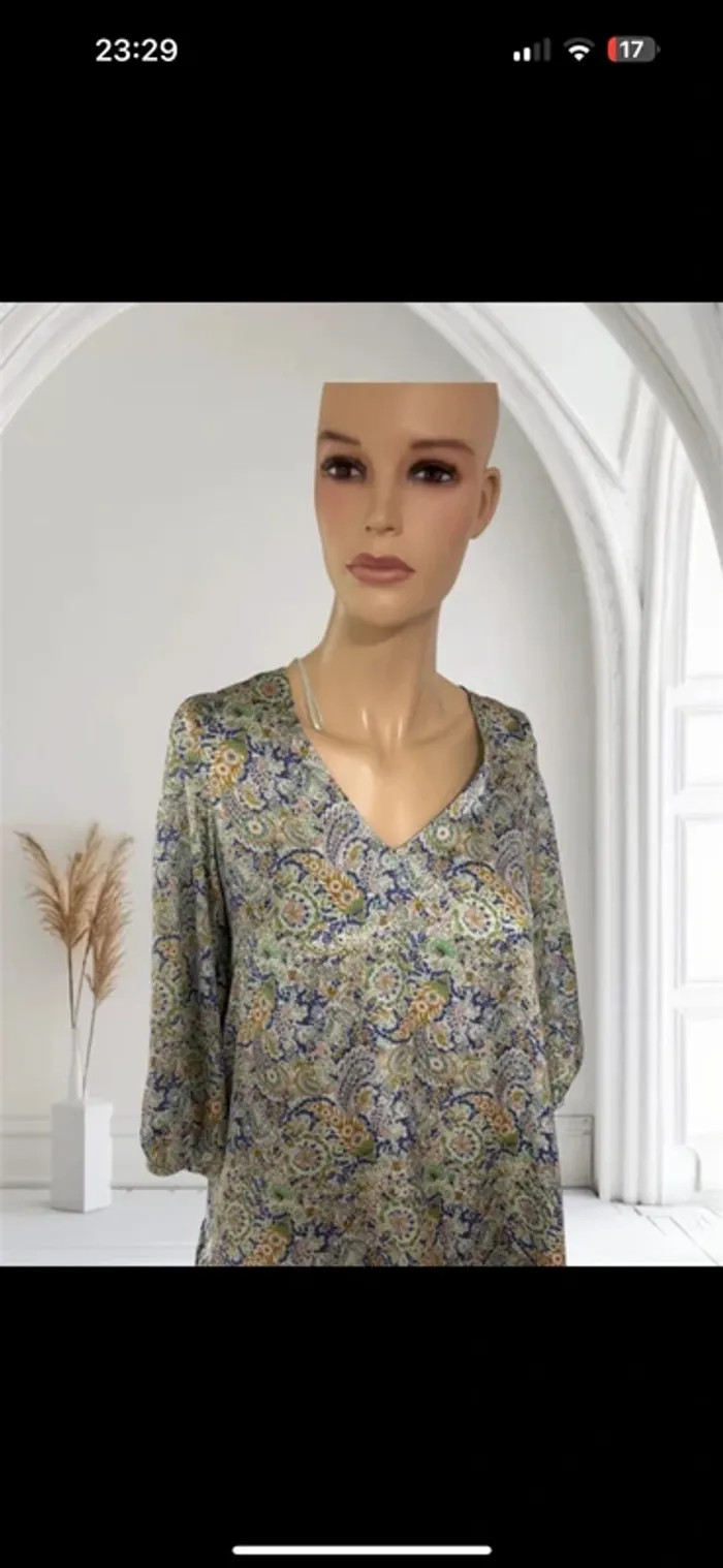 Robe Zara Neuf Taille XS - Motif Paisley Floral, Élégante et Chic - photo numéro 3
