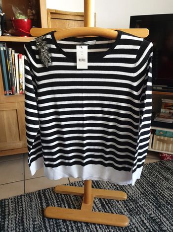 Pull Gérard Pasquier rayé  taille M