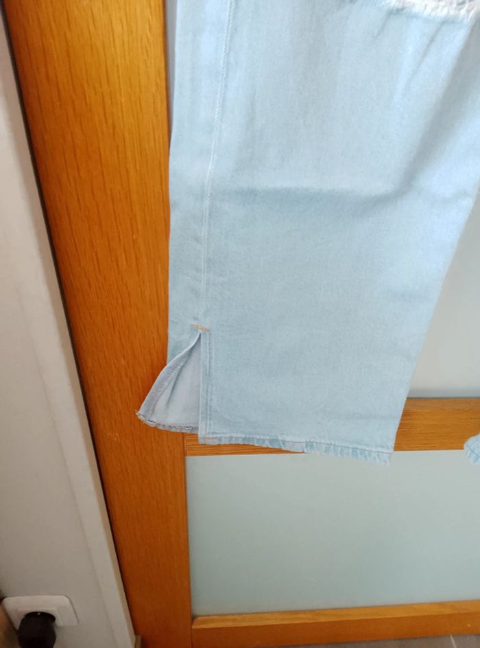 Pantalon Jean wide leg - Fille 10 ans - photo numéro 3