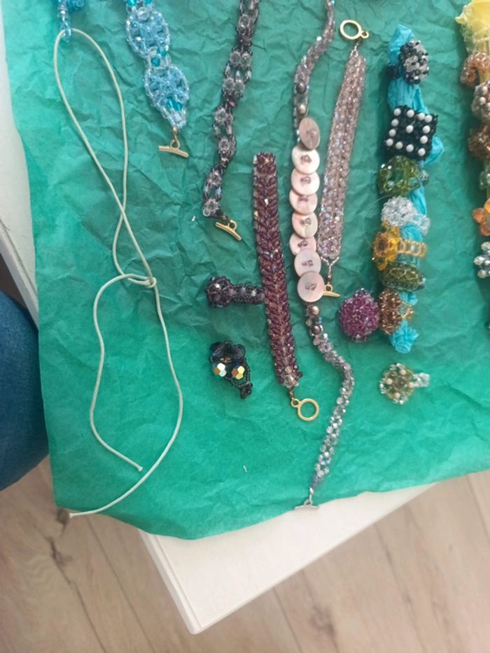 Bagues, pendentifs, collier perles de Swarovski - photo numéro 6