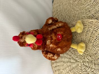 Peluche Poule rousse sonore - GIPSY TOYS