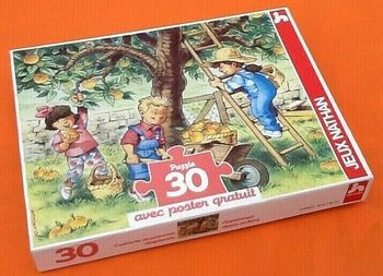 Puzzle Cueillette de pommes   (1993) Jeux Nathan