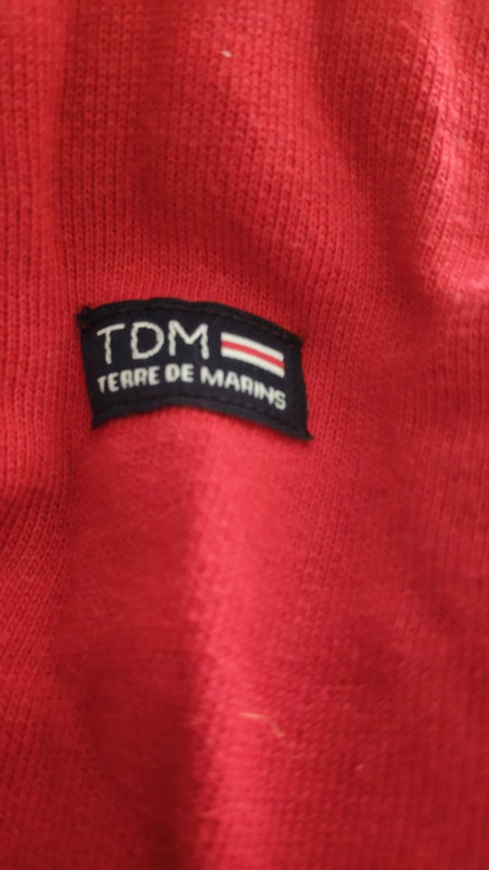 Pull terre de marins 8 ans rouge sequins cœur - photo numéro 9