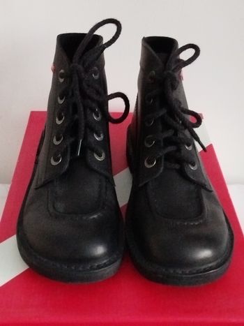 Kickers en cuir noir taille 39