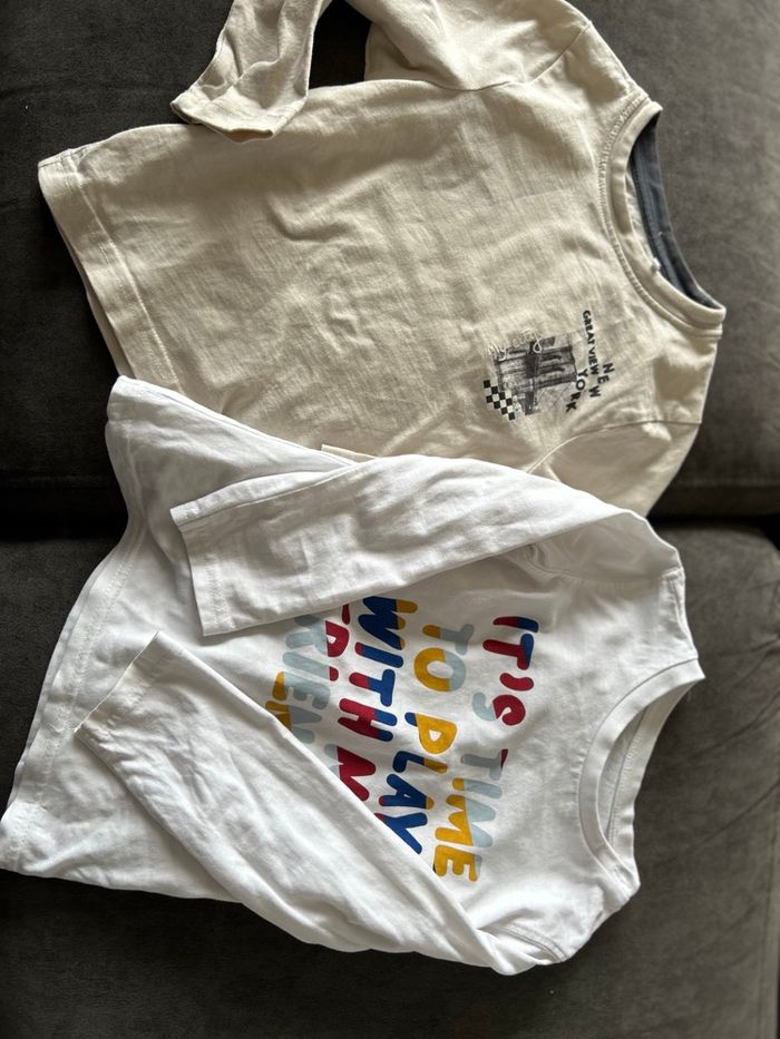 Lot 2 t shirt manche longue