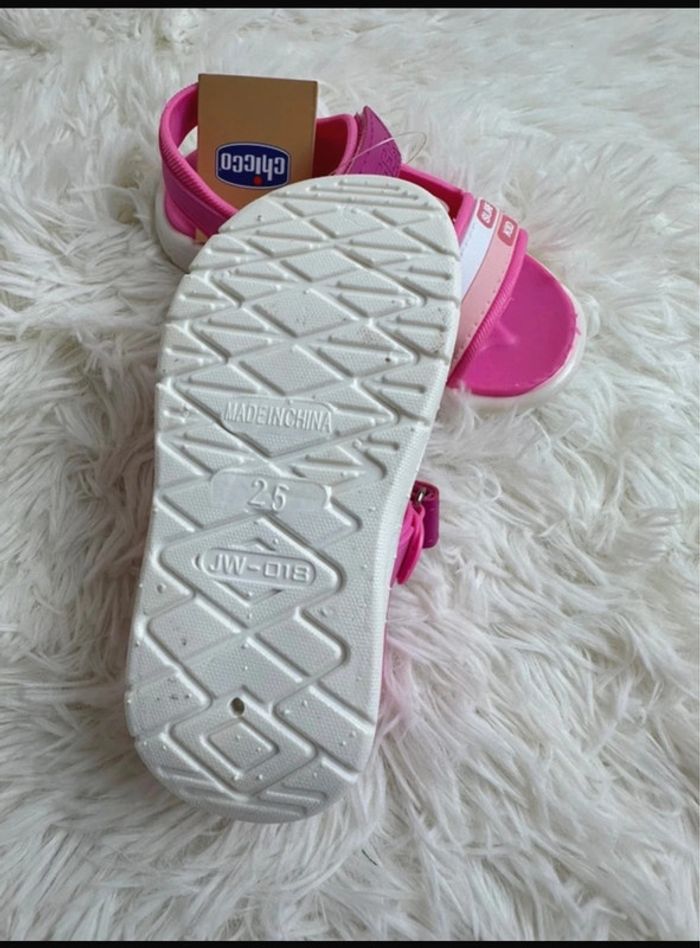Paire de sandales fille rose Chicco -  Taille 25 - photo numéro 4