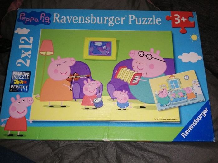 2 puzzles peppa pig