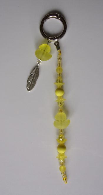 Déco de sac à main canard givré jaune
